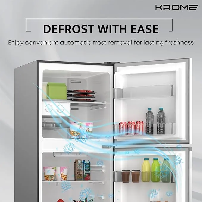 Krome Double Door Refrigerator – KR-RDC180IH 4