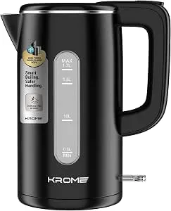 Krome Double Layer 1.7L Electric Kettle – KR-KTCT300PD