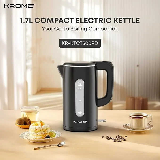 Krome Double Layer 1.7L Electric Kettle – KR-KTCT300PD 3