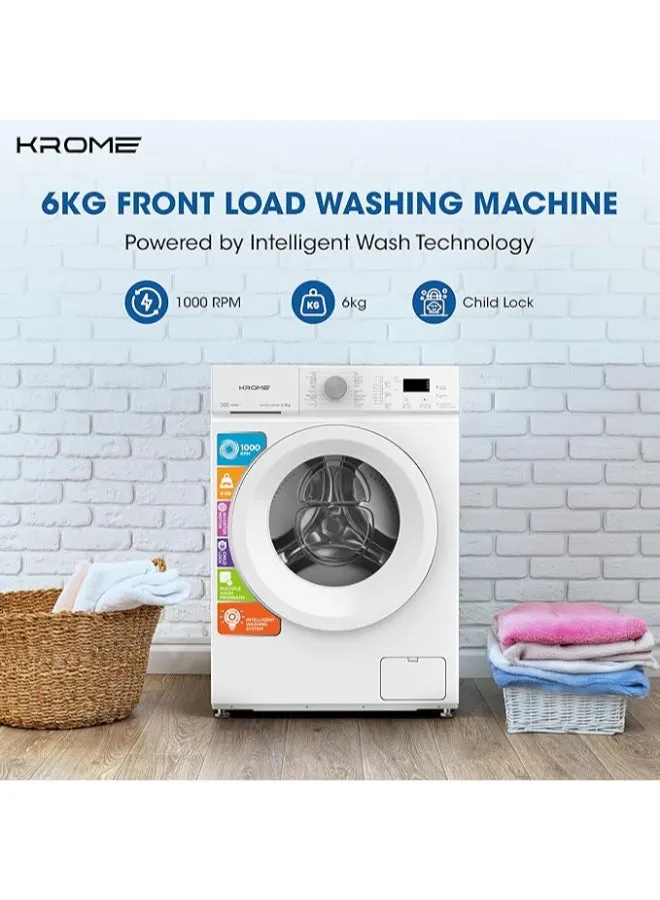 Krome Front Load Fully Automatic Washing Machine 6KG – WFL60SI