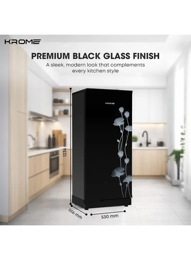 Krome Glass Door 165L Refrigerator – KR-RFD220GG