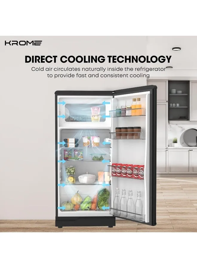 Krome Glass Door 165L Refrigerator – KR-RFD220GG 3