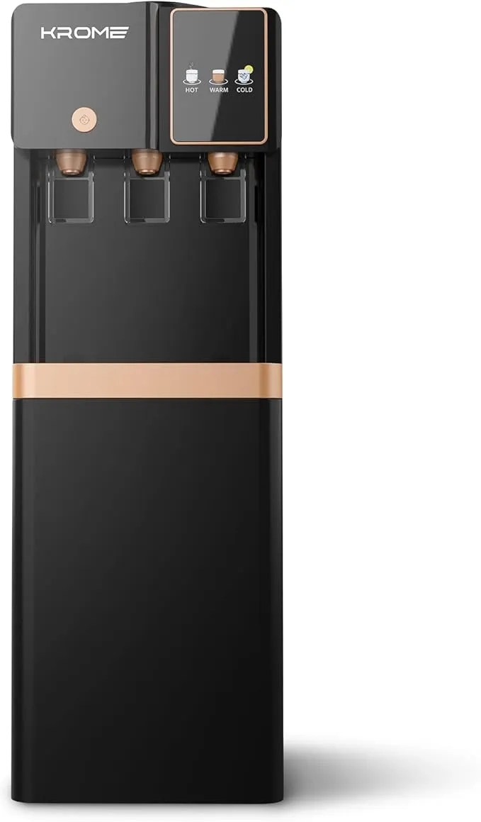 Krome Gold Water Dispenser – Black – KR-WTL3TGB