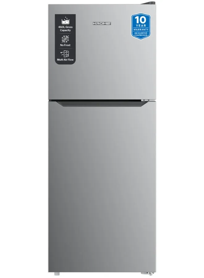 Krome Inverter Double Door Refrigerator – KR-RFF460SSK1