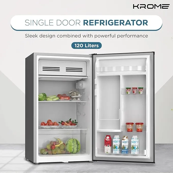 Krome Single Door Defrost Refrigerator – KR-RDC120H 2