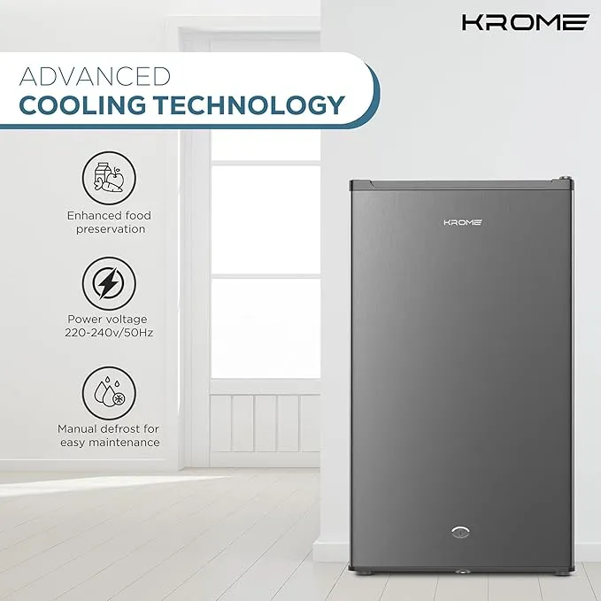 Krome Single Door Defrost Refrigerator – KR-RDC120H 3