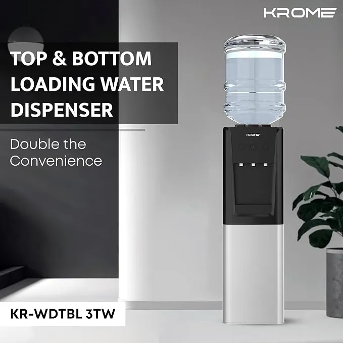 Krome Top Bottom Water Dispenser – KR-WDTBL3TW 4