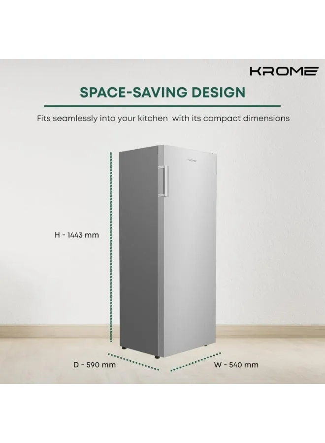 Krome Upright Refrigerator – KR-UF220IM 3
