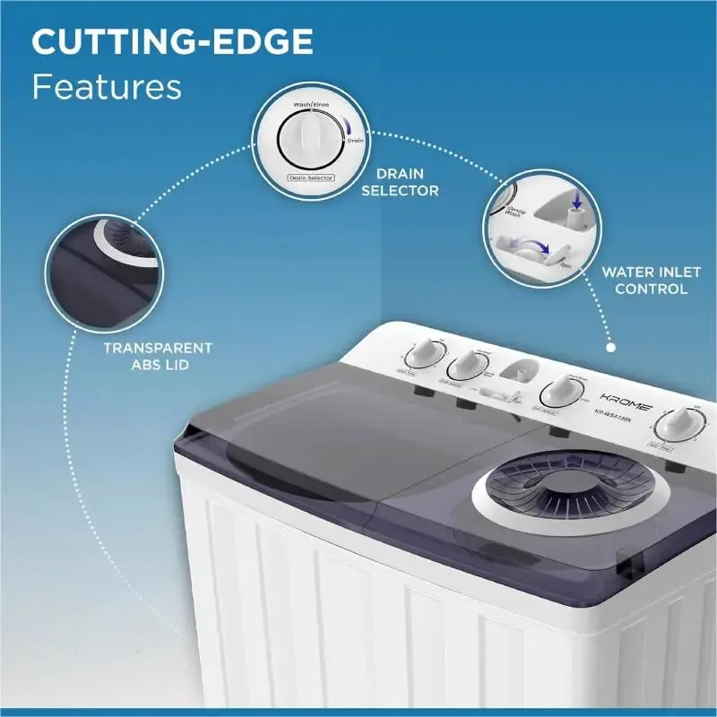 Krome Washing Machine Twintub 15kg 3