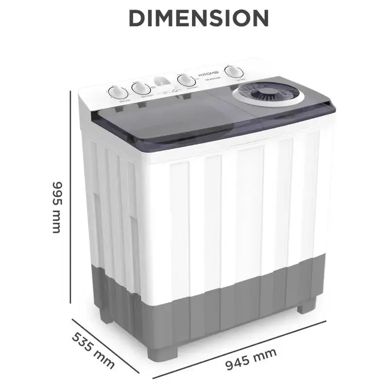 Krome Washing Machine Twintub 15kg 5