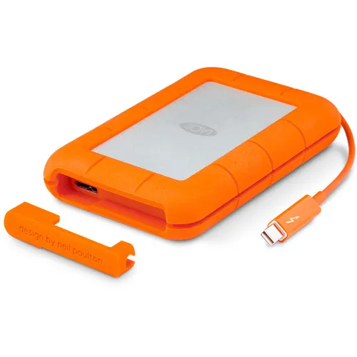 LACIE EXTERNAL HARD DRIVE RUGGED USB 3.0 THUNDERBOLT (STEV1000400) 1TB ORANGE