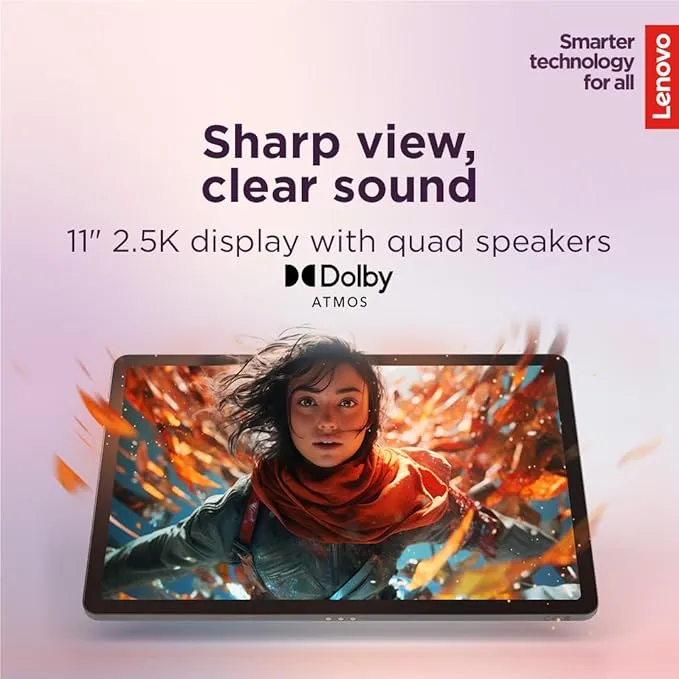 Lenovo Idea Tab 4G Tablet with Pen & Case 4GB RAM 128GB Storage – 11-inch 2K Display, LTE Connectivity, Stylus Support, Protective Case Included, Long Battery Life 4
