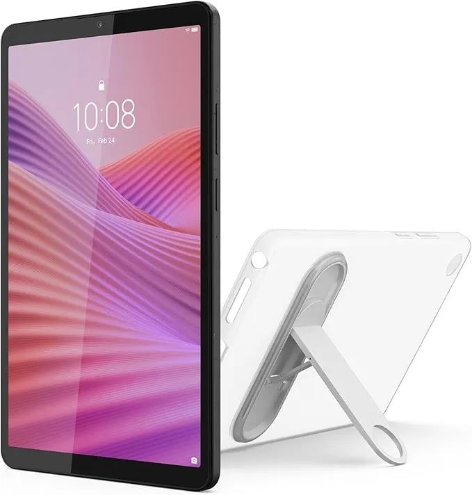 Lenovo Tab 4G Tablet with Clear Case 4GB RAM 128GB Storage – HD Display, LTE Connectivity, Octa-Core Processor, Long Battery Life, Protective Clear Case Included
