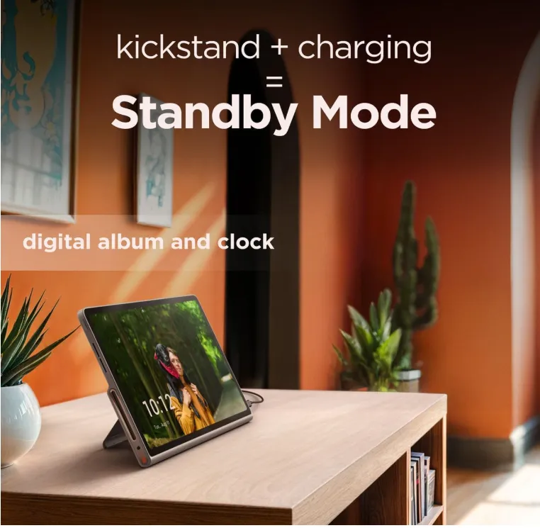 Lenovo Tab Plus with Sleeve, 11.5" 2K 90Hz Touch Display, MediaTek Helio G99 2.2GHz, 8GB RAM, 256GB Storage, Octa JBL Hi-Fi Speakers, Screen Share, Speaker Mode, A14, Luna Grey [ZADX0108AE] 2