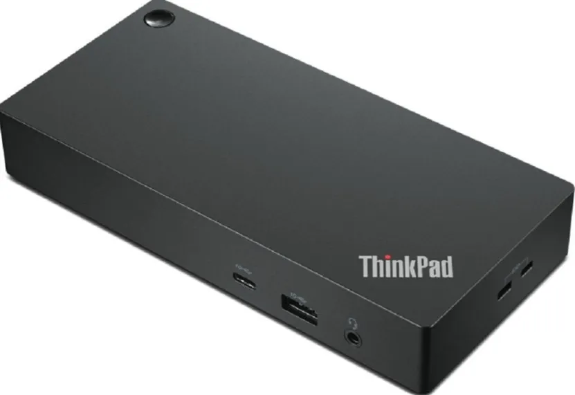 Lenovo ThinkPad Universal USB-C Docking Station, 65W Output Power, 2x 3840x2160 @60 Hz Refresh Rate, Gigabit Ethernet, 2xDisplay Ports, 1xHDMI, 4xUSB Ports, Black | 40AY0090UK / 40AY0090EU