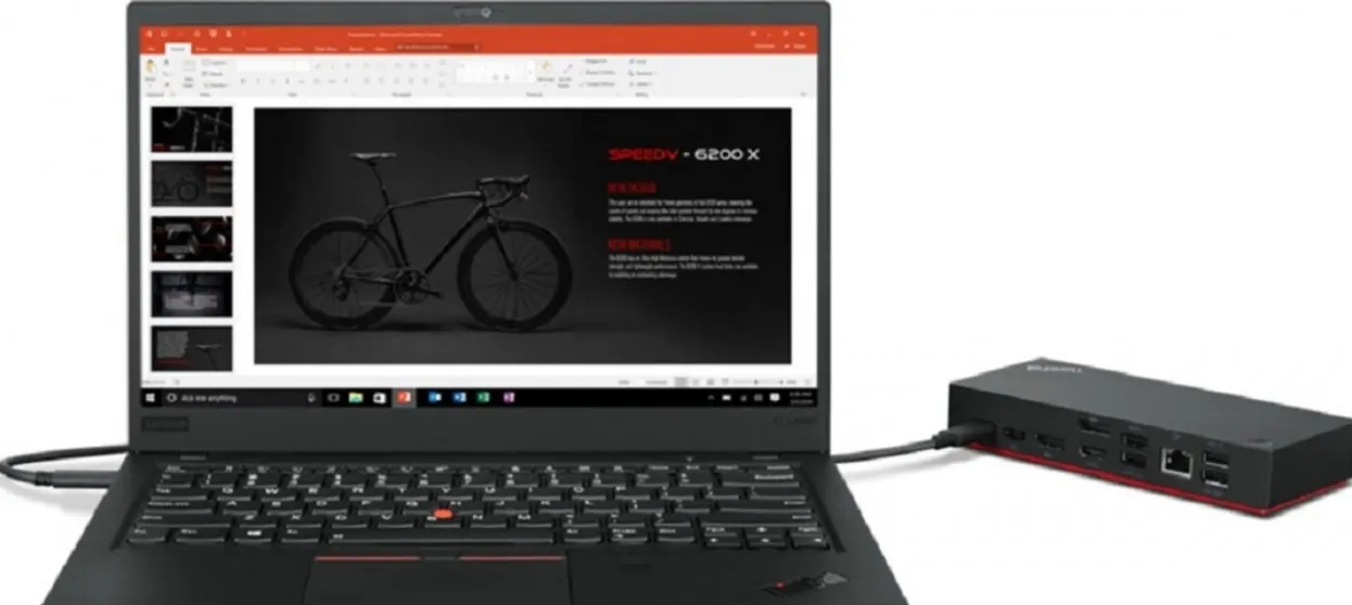 Lenovo ThinkPad Universal USB-C Docking Station, 65W Output Power, 2x 3840x2160 @60 Hz Refresh Rate, Gigabit Ethernet, 2xDisplay Ports, 1xHDMI, 4xUSB Ports, Black | 40AY0090UK / 40AY0090EU 3