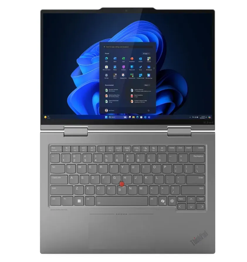 Lenovo ThinkPad X1 2-in-1 Gen 10 Aura Edition Laptop, Intel Core Ultra 7 255U Processor, 16GB RAM, 512GB SSD, 14" WUXGA Touch Display, Windows 11 Pro, English & Arabic Backlit Keyboard, 3 Year Warranty | 21Q0001UGR 4