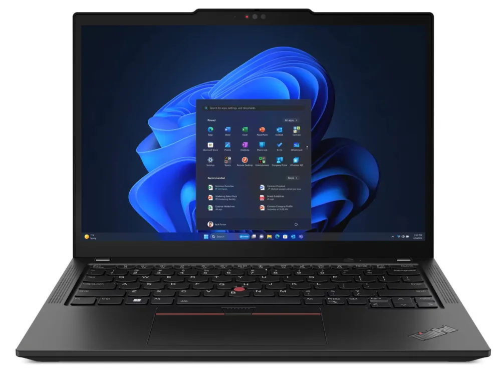 Lenovo ThinkPad X13 Gen 5 Laptop, 13.3" WUXGA IPS Display, Intel Core Ultra 7 155U Processor, 16GB RAM, 512GB SSD, Intel Graphics, English-Arabic Keyboard, Windows 11 Pro, Black | 21LU000BGR