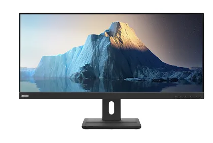 Lenovo ThinkVision E29w-20 Monitor 29” WQHD 21:9 IPS borderless, DP1.2+HDMI1.4, Audio Out, Integrated Speakers, LTS, TUV Eyesafe – 62CEGAT3UK