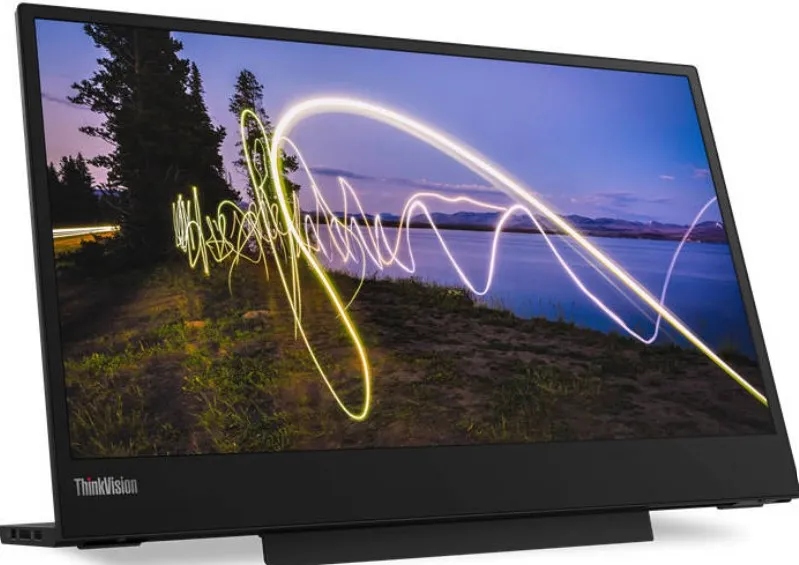 Lenovo ThinkVision M15 Portable Monitor, 15.6" FHD IPS Display, 6ns Response Time, 250nit Brightness,VESA Mount CompatibilityTilt, Height Adjust Stand, 2x USB-C Black | 62CAUAT1WL 3