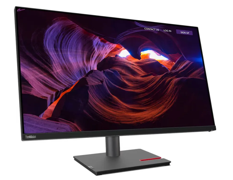Lenovo ThinkVision P32p-30 Monitor, 32" IPS Display, 4K UHD Resolution, 60Hz Refresh Rate, 4ms (Extreme Mode) Response Time, 1.07 Billion Color Support, Raven Black | 63D1RAT1UK