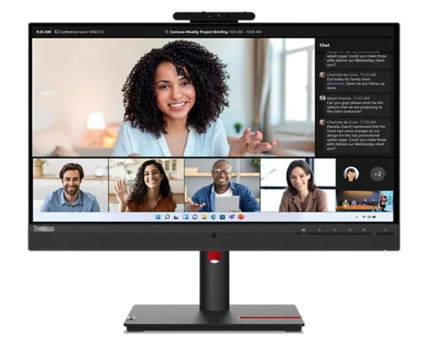 Lenovo ThinkVision T24mv-30 23.8-inch FHD VoIP USB-C Monitor :: 63D7UAT3UK