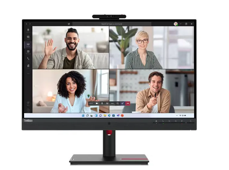 Lenovo ThinkVision T27hv-30 Monitor, 27" IPS Display, QHD Resolution, 75Hz Refresh Rate, 4ms (Extreme Mode) Response Time, 16.7m Display Support, 5W x2 Built-In Speakers, Black | 63D6UAT3UK