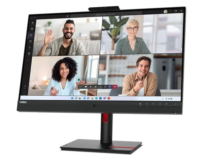 Lenovo ThinkVision T27hv-30 Monitor, 27" IPS Display, QHD Resolution, 75Hz Refresh Rate, 4ms (Extreme Mode) Response Time, 16.7m Display Support, 5W x2 Built-In Speakers, Black | 63D6UAT3UK 3