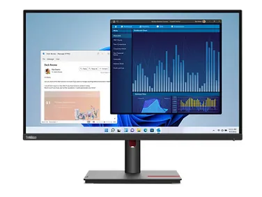 Lenovo ThinkVision T27p-30 Monitor 27″ 4K UHD IPS 350nits, 99% sRGB, 60Hz, Input connectors – USB 3.1 Type-C, HDMI 2.0, DP 1.4, 4xUSB 3.0, RJ45, Cables included – USB Type-C, HDMI – 63A9GAT1UK
