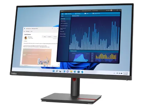 Lenovo ThinkVision T27p-30 Monitor 27″ 4K UHD IPS 350nits, 99% sRGB, 60Hz, Input connectors – USB 3.1 Type-C, HDMI 2.0, DP 1.4, 4xUSB 3.0, RJ45, Cables included – USB Type-C, HDMI – 63A9GAT1UK