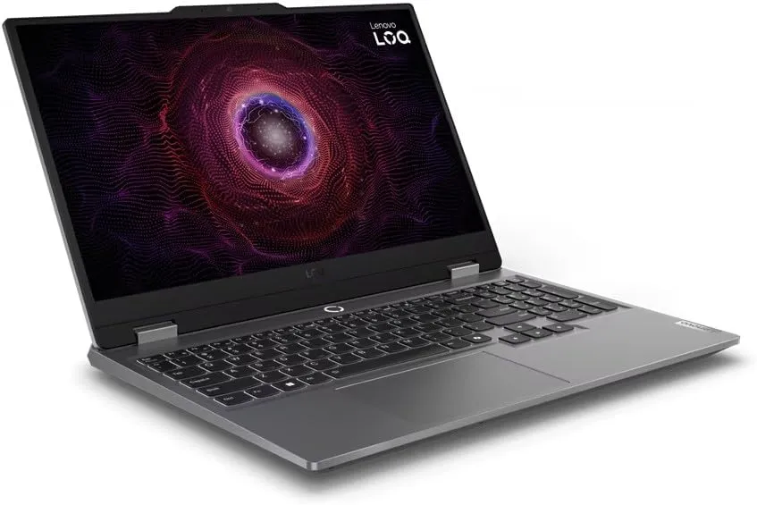 Lenovo (Upgraded) LOQ 15ARP9 Gaming Laptop, AMD Ryzen 5 7235HS, 24GB DDR5, 512GB SSD, NVIDIA GeForce RTX 4050 6GB GDDR6, 15.6" FHD, Luna grey, [83JC00KXPS] 2