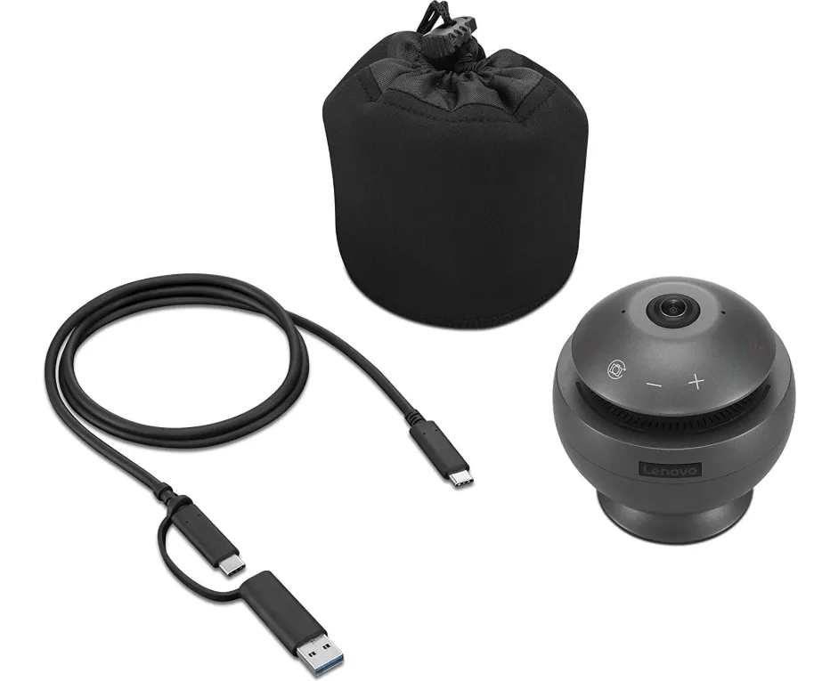Lenovo VOIP 360 Camera Speaker - Dark Silver | G0A5360CWW 4