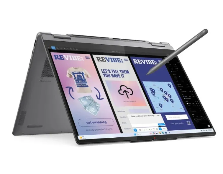 Lenovo Yoga 7 2-in-1 14ILL10 AI Laptop, Intel Core Ultra 7 256V Processor, 16 GB RAM, 512 GB SSD, 14" WUXGA OLED Touch Display, Windows 11 Home, Backlit English & Arabic Keyboard, Luna Grey, 1 Year Warranty | 83JQ00B1AX 3