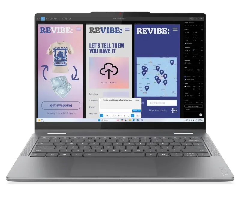 Lenovo Yoga 7 2-in-1 14ILL10 Laptop, Intel Core Ultra 7 256V Processor, 16GB RAM, 512GB SSD, 14" WUXGA OLED Touch Display, Windows 11 Home, English & Arabic Keyboard, 1 Year Warranty | 83JQ00B3PS