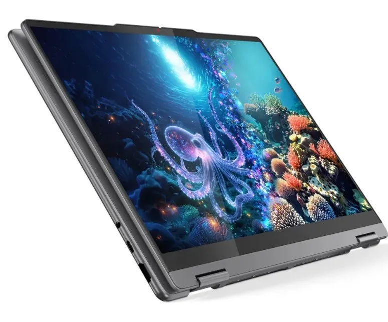 Lenovo Yoga 7 2-in-1 14ILL10 Laptop, Intel Core Ultra 7 256V Processor, 16GB RAM, 512GB SSD, 14" WUXGA OLED Touch Display, Windows 11 Home, English & Arabic Keyboard, 1 Year Warranty | 83JQ00B3PS