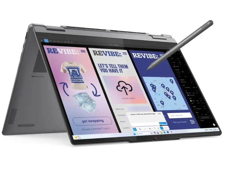 Lenovo Yoga 7 2-in-1 14ILL10 Laptop, Intel Core Ultra 7 256V Processor, 16GB RAM, 512GB SSD, 14" WUXGA OLED Touch Display, Windows 11 Home, English & Arabic Keyboard, 1 Year Warranty | 83JQ00B3PS 3