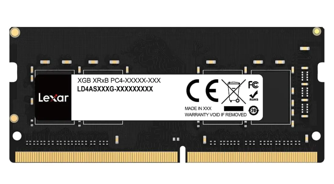 Lexar 16GB DDR4 3200MHz SODIMM Laptop RAM – 260-Pin, 1.2V, Laptop Memory ( LD4AS016G-B3200GSST )