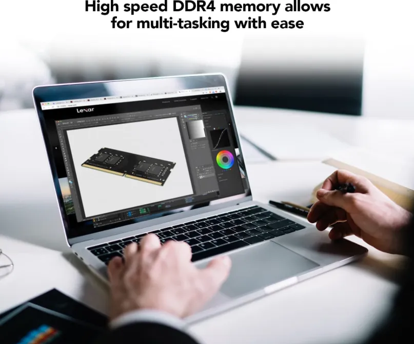Lexar 16GB DDR4 3200MHz SODIMM Laptop RAM – 260-Pin, 1.2V, Laptop Memory ( LD4AS016G-B3200GSST ) 3