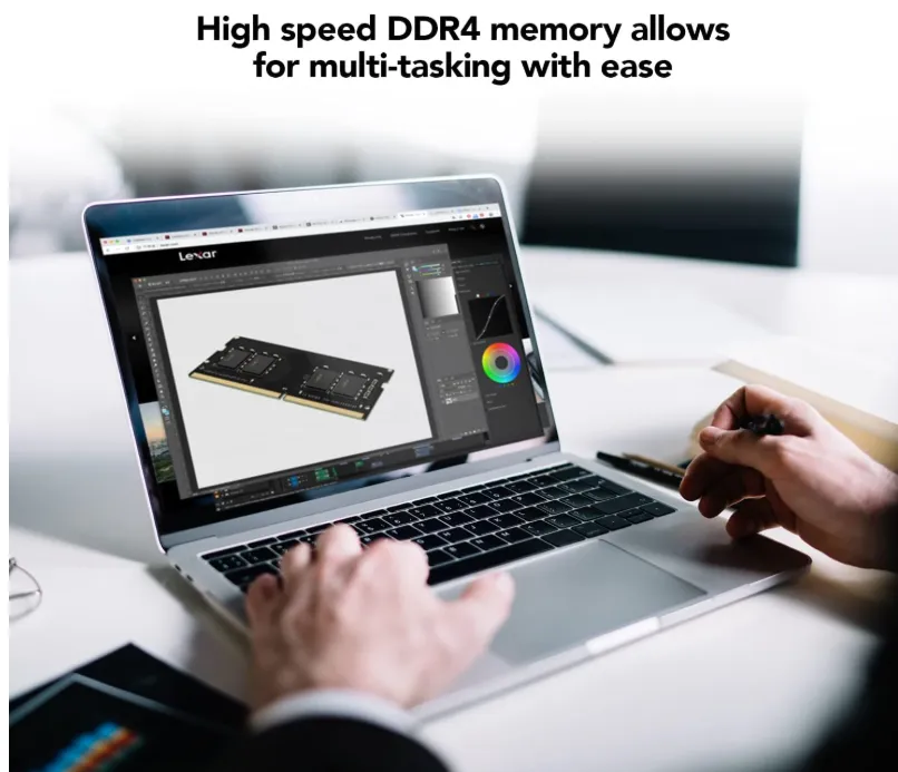 Lexar 32GB DDR4 3200MHz SODIMM Laptop RAM – 260-Pin, 1.2V, CL22 ( LD4AS032G-B3200GSST ) 3