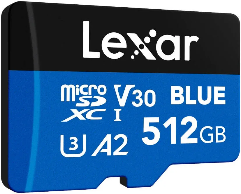 LEXAR MEMORY CARD BLUE MICROSDXC UHS-I CARD WITH ADAPTER 160MB/S (LMSBLUE512G-BNAAU) 512GB 2