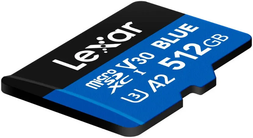 LEXAR MEMORY CARD BLUE MICROSDXC UHS-I CARD WITH ADAPTER 160MB/S (LMSBLUE512G-BNAAU) 512GB 4