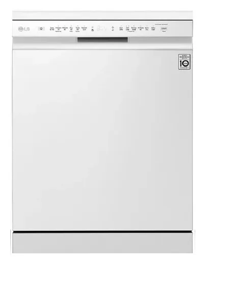LG 8 Programs 14 Place Settings Free Standing Dishwasher, Platinum Color White Model - DFB512FW