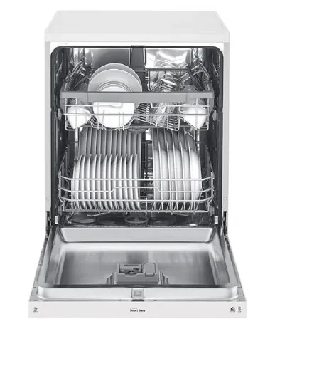 LG 8 Programs 14 Place Settings Free Standing Dishwasher, Platinum Color White Model - DFB512FW 3