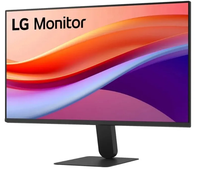 LG FHD IPS HDR10 Monitor, 24" FHD (1920 x 1080) Resolution, 120Hz, Anti-glare, 5ms (GTG) Response Time, HDMI, VGA, Tilt Adjustable Stand, Black, 1 Year Warranty | 24U411A-B-AMAQ