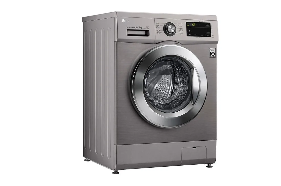 LG Front Load Washer Dryer F4J3TMG5P 8kg Wash / 5kg Dry (Platinum Silver) 3