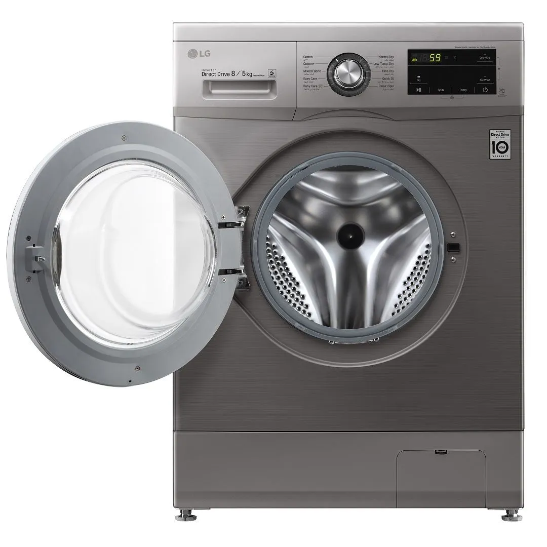 LG Front Load Washer Dryer F4J3TMG5P 8kg Wash / 5kg Dry (Platinum Silver) 3