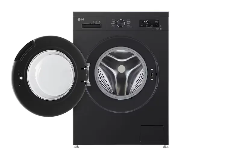 LG Front Load Washing Machine F4Y2TYG6X 8kg (Onyx Black) 4
