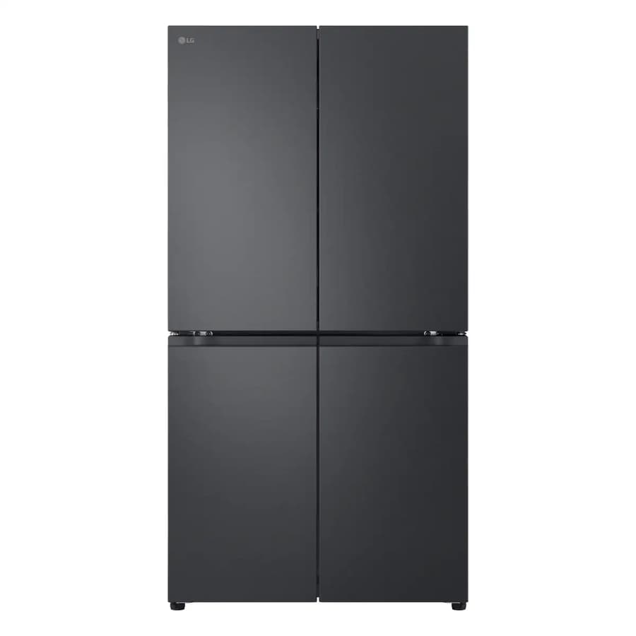LG GR-B34FFCDB Four-Door French-Door Refrigerator, 713L Gross / 601L Net Capacity, LINEAR Cooling™, Hygiene Fresh+™, Multi Air Flow, Fresh Balancer™, ThinQ™ Wi-Fi, Smart Diagnosis™, Essence Black Steel