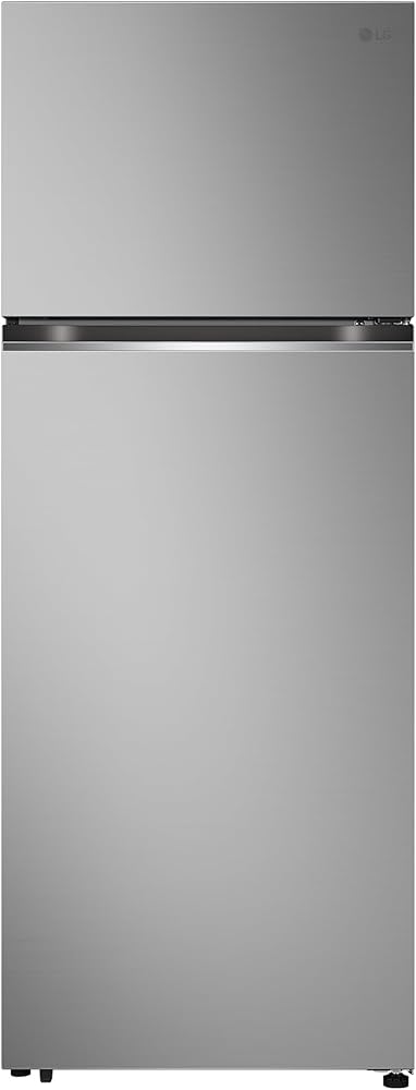 LG GR-B652PFFQ Top-Mount Double-Door Refrigerator, 493L Gross / 461L Net Capacity, Smart Inverter Compressor, LINEAR Cooling™, DoorCooling+™, Multi Air Flow, Fresh 0 Zone, Movable Twist Ice Maker, Platinum Silver
