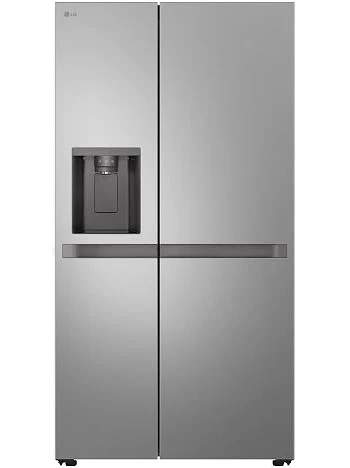 LG GR-L267KLKW Side-by-Side Refrigerator, 684L Gross / 625L Net Capacity, Smart Inverter Compressor, LinearCooling™, Multi Air Flow, Non-Plumbed Ice and Water Dispenser, Automatic Ice Maker, Smart Diagnosis, Platinum Silver